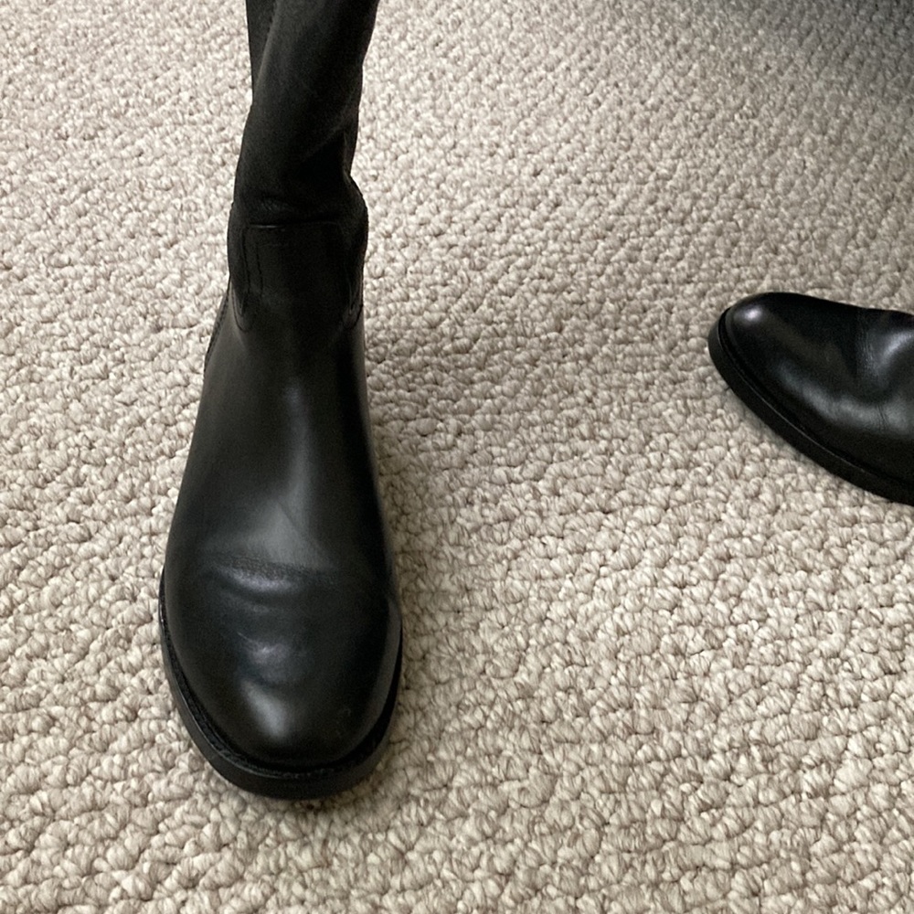Tory Burch Vintage Buffalo Leather Over The Knee Boots - Picture 3 of 10